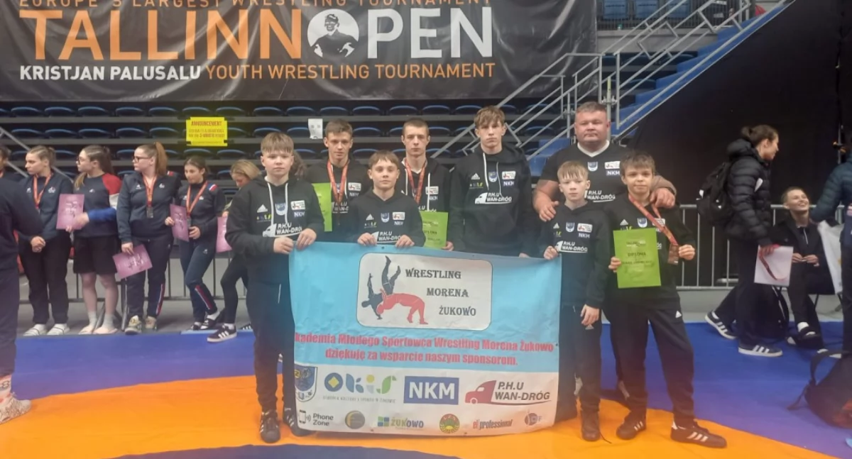 Żukowscy zapaśnicy walczyli w Tallinie. Świetne wyniki młodych sportowców