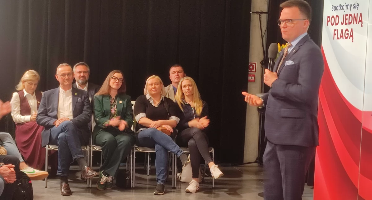 Potrzebujemy poczucia bezpieczeństwa - Szymon Hołownia spotkał się z mieszkańcami Żukowa