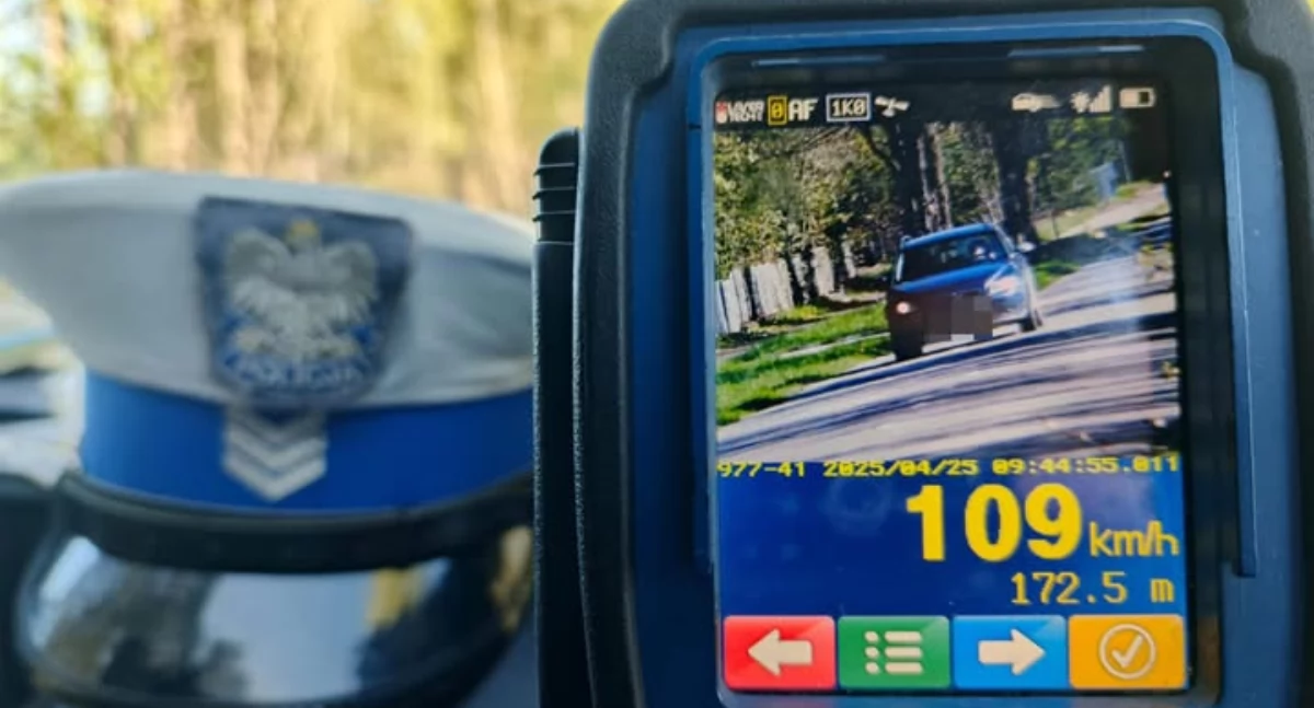 Za szybko o 59 km/h – 45-latka straciła prawo jazdy