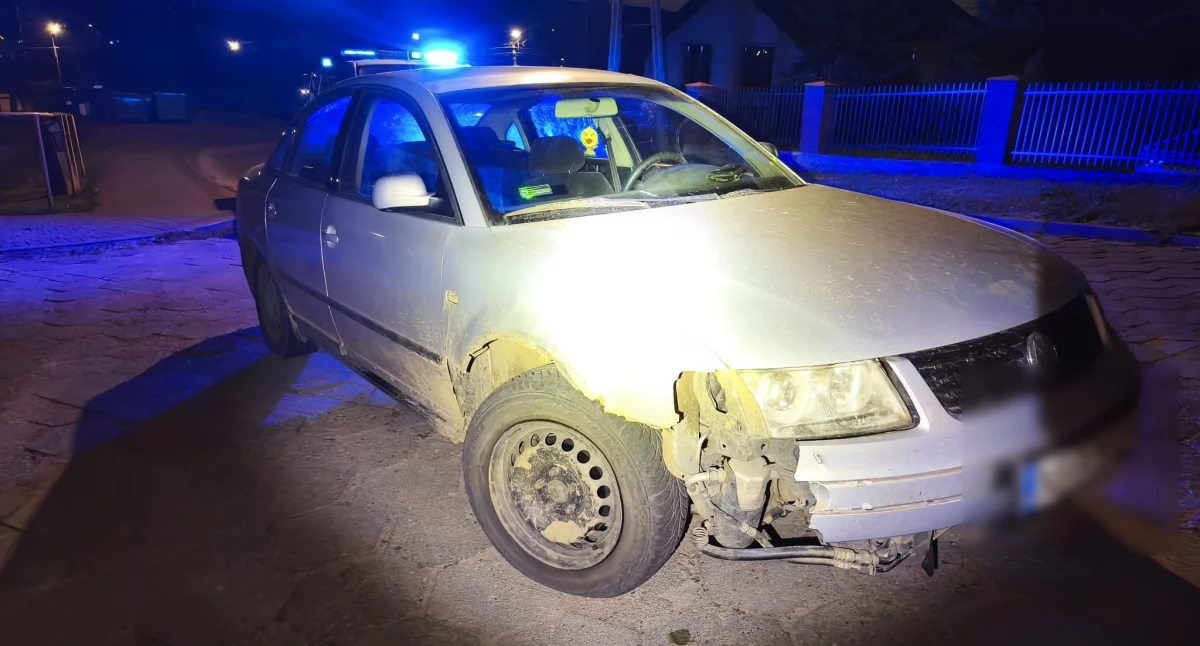 Bez oświetlenia, połowy zderzaka, ale pod wpływem środków odurzających