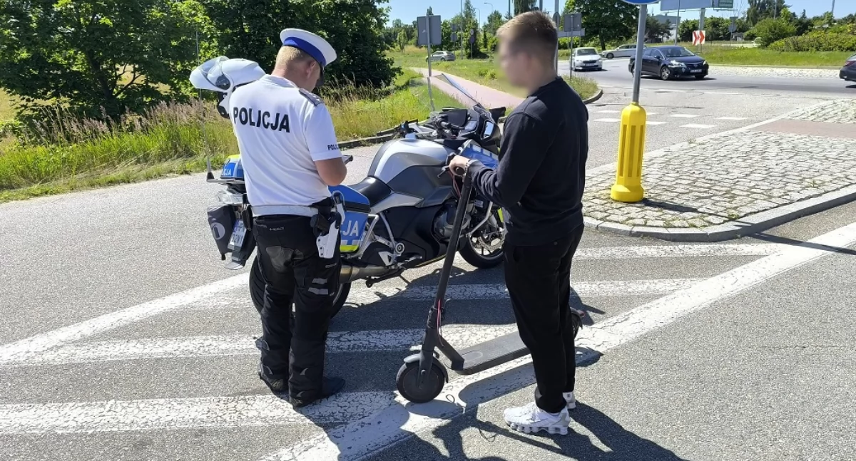 Hulajnogi elektryczne pod lupą policji. Ponad 100 wykroczeń w jeden dzień