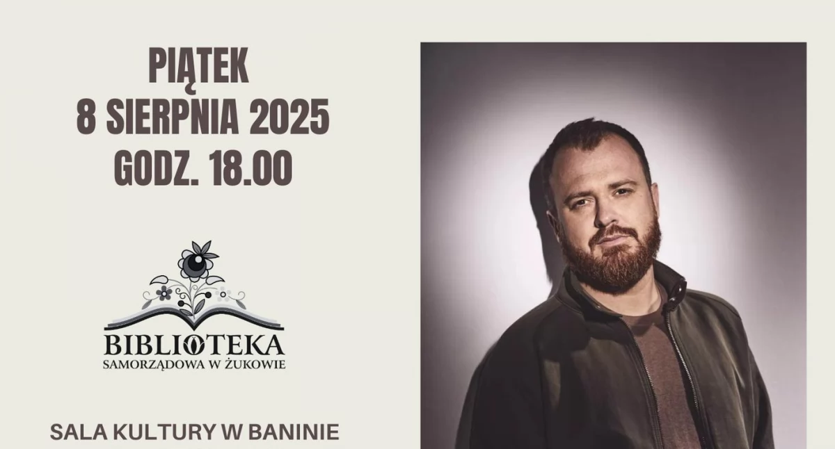 Mistrz kryminału w Baninie – literackie spotkanie z Wojciechem Chmielarzem