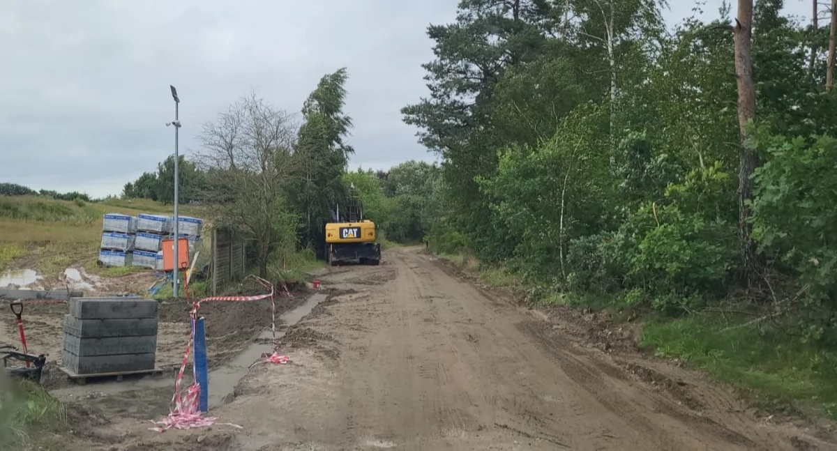 Gmina Żukowo reaguje na zły stan objazdu przy inwestycji OMT w Łapinie Kartuskim