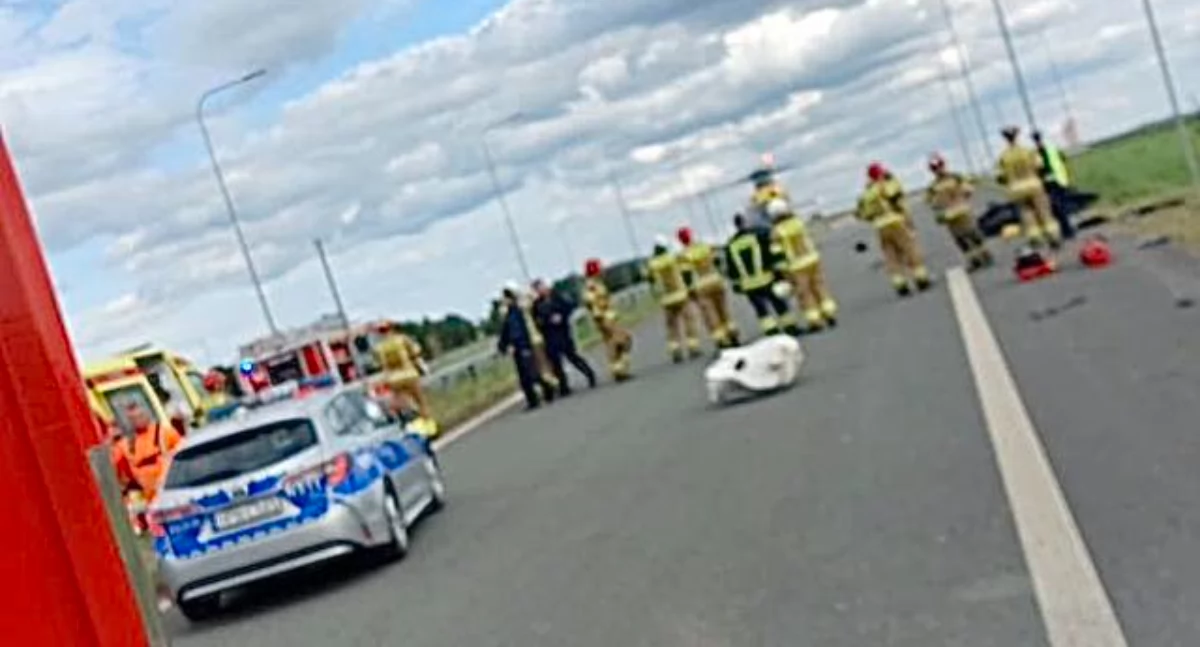 Tragiczny wypadek w Chwaszczynie. Nie żyje motocyklista