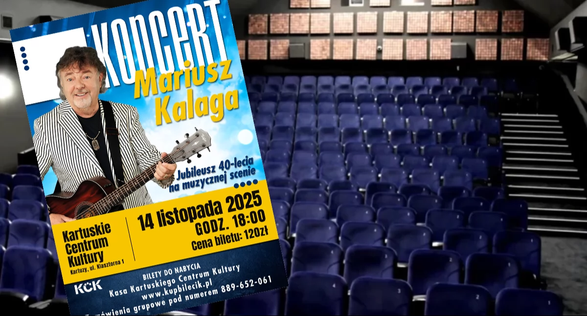 Mariusz Kalaga świętuje 40 lat na scenie – jubileuszowy koncert w Kartuskim Centrum Kultury