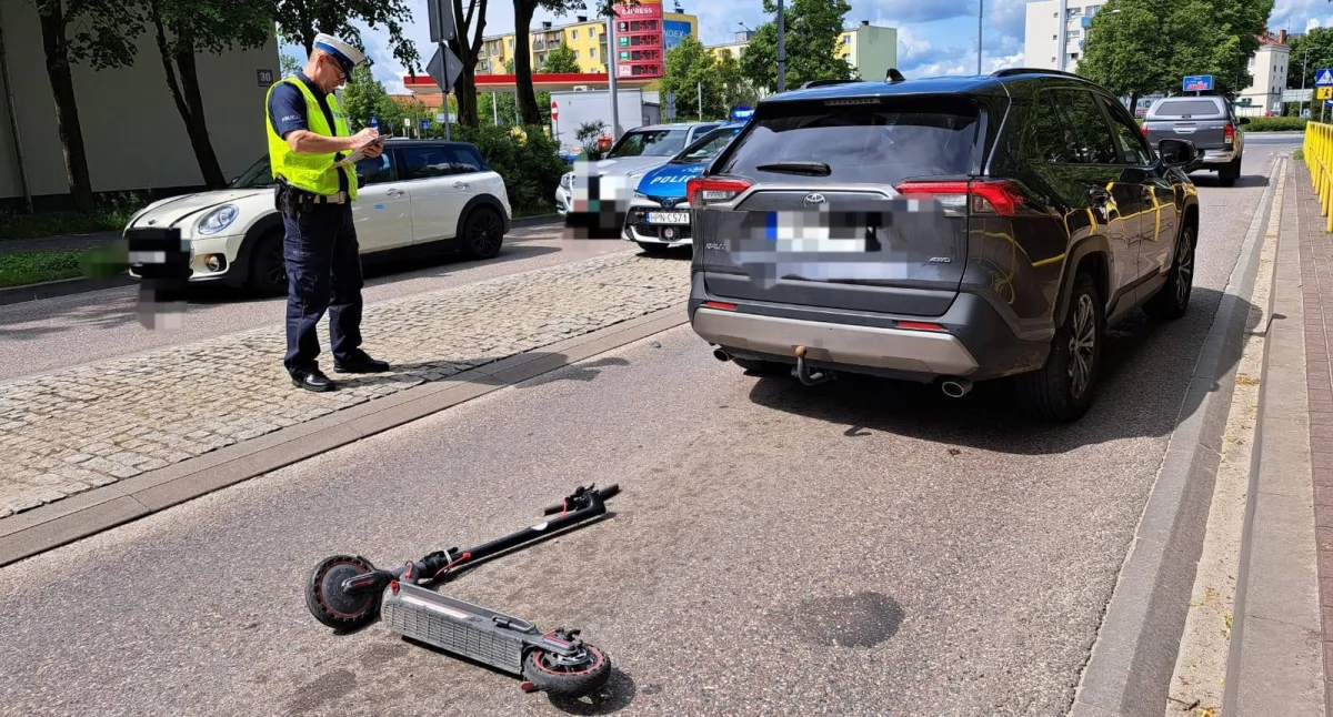 Hulajnogi elektryczne – wygoda ale i zagrożenia. Policjanci apelują o rozsądek 