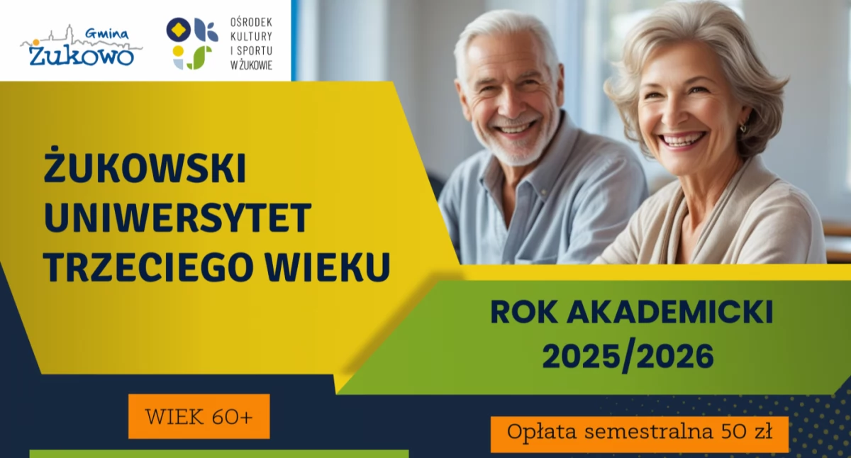 Żukowo zaprasza seniorów do udziału w Uniwersytecie Trzeciego Wieku
