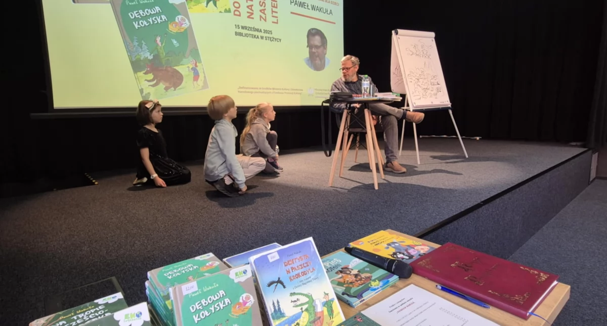 Dotknij natury, zasmakuj literatury – spotkanie z Pawłem Wakułą w gm.Stężyca