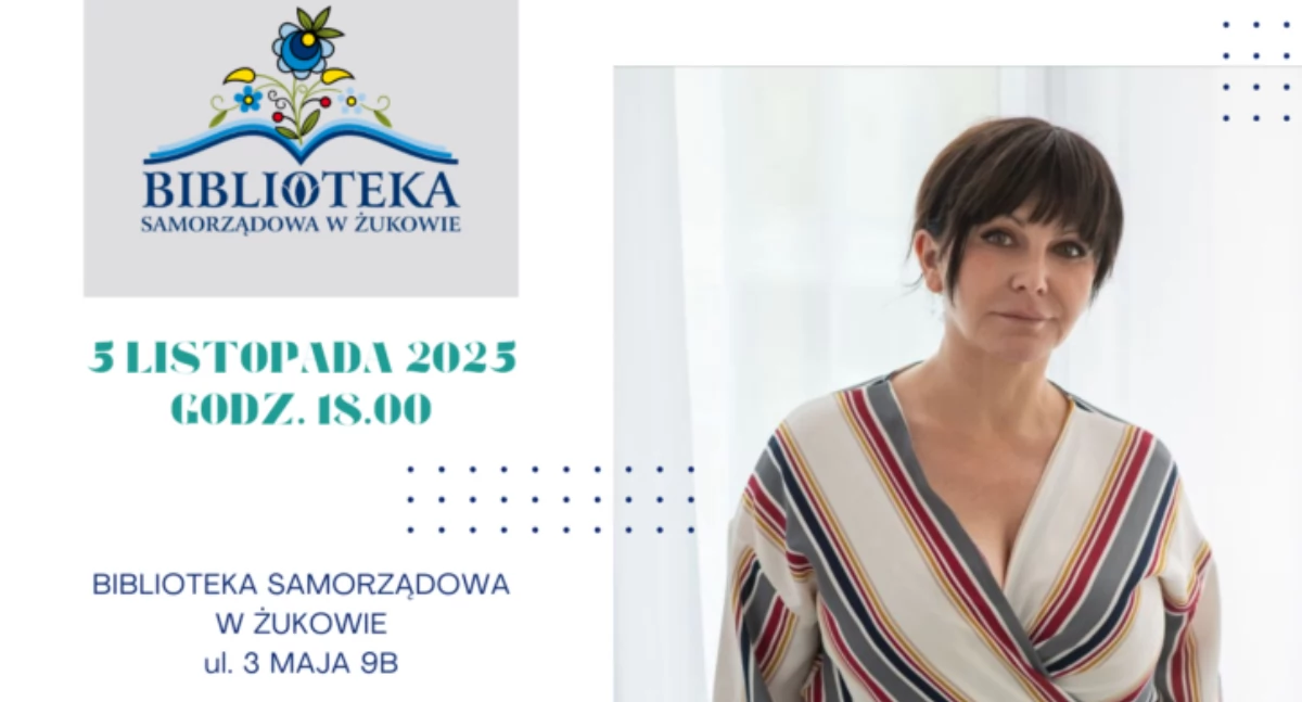 Menopauza bez tabu. Spotkanie z Aleksandrą Laudańską otworzy Literacką Jesień w Żukowie