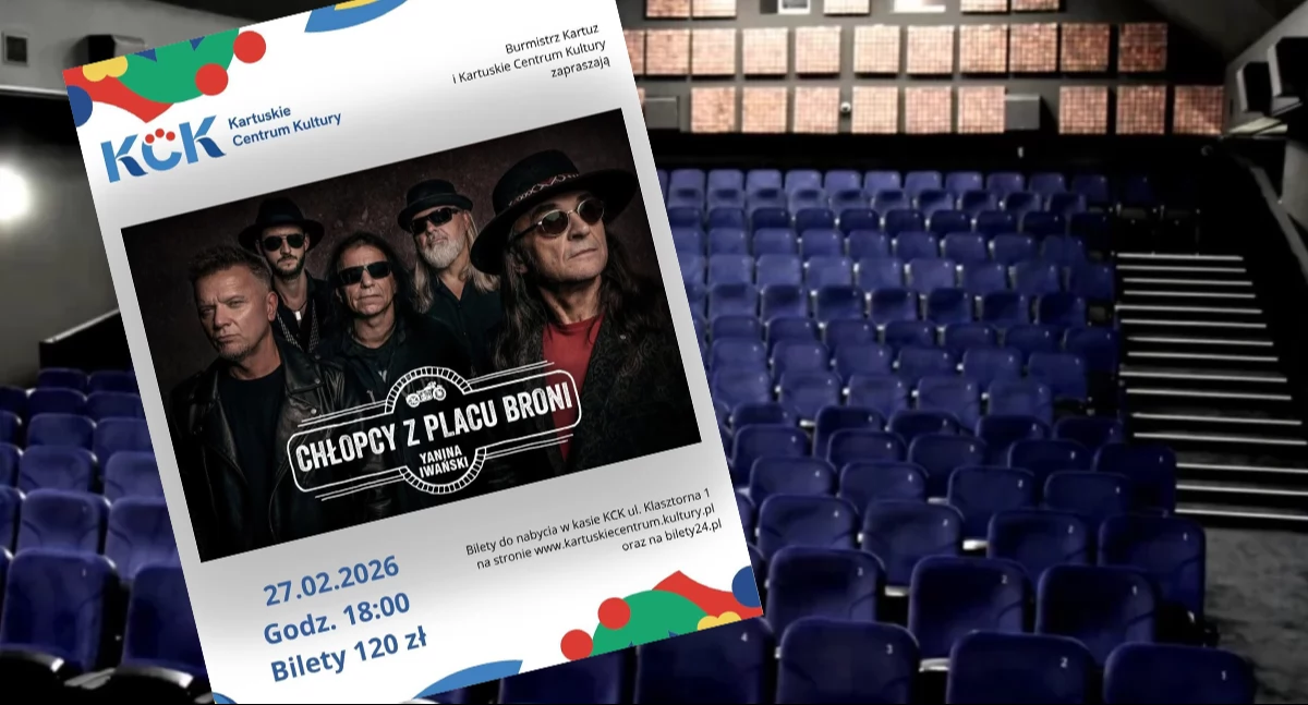 Koncert zespołu Chłopcy z Placu Broni. Niezapomniane hity w Kartuskim Centrum Kultury