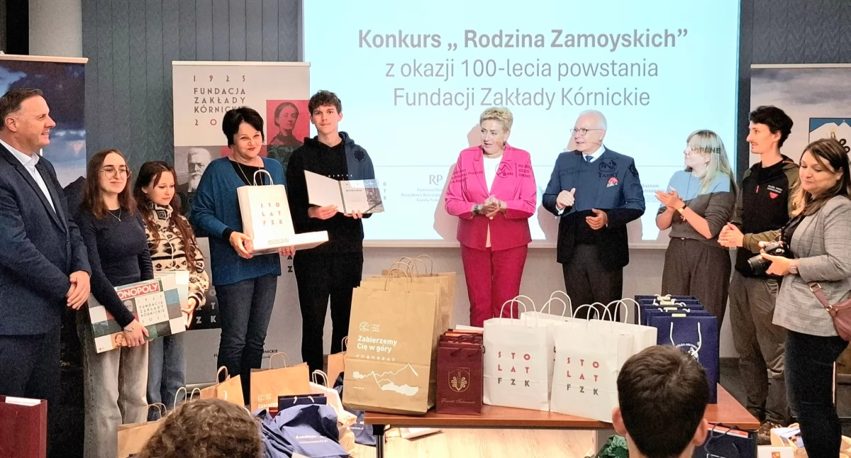 III miejsce dla I LO w Kartuzach w konkursie o hrabim Zamoyskim