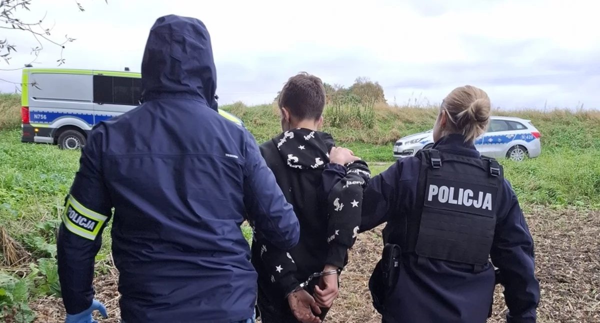 Uciekał przed policją pod prąd i przez pola. 16-latek pod wpływem amfetaminy zatrzymany