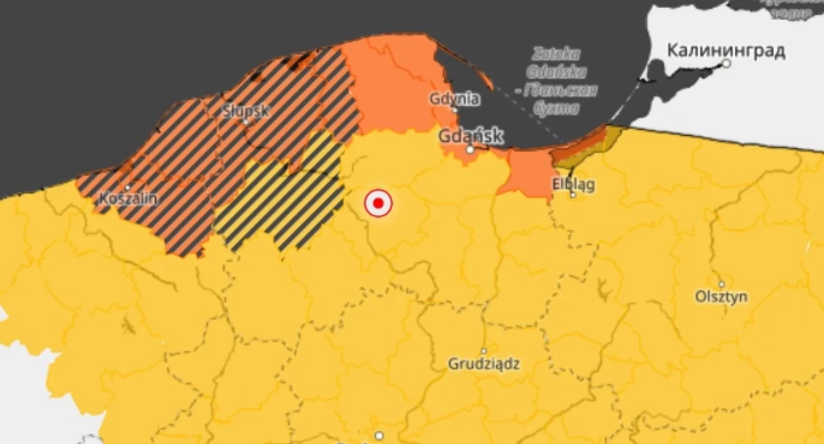 Silny wiatr i deszcz.IMiGW ostrzega: noc z czwartku na piątek może być niebezpieczna