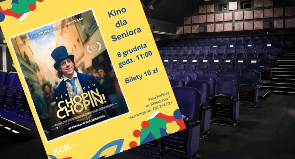 „Chopin, Chopin!” - filmowa uczta w kartuskim Kinie dla Seniora