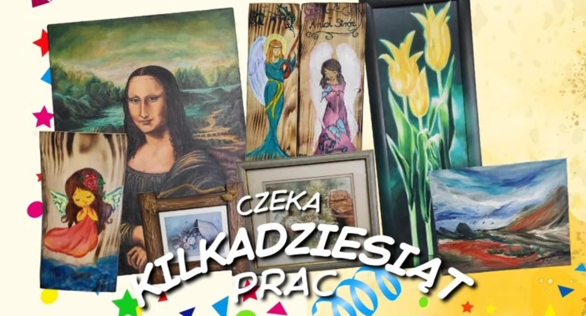 Adwentowy Kiermasz Sztuki w Sierakowicach - obrazy z domowych zakamarków odmienią szkolną przestrzeń