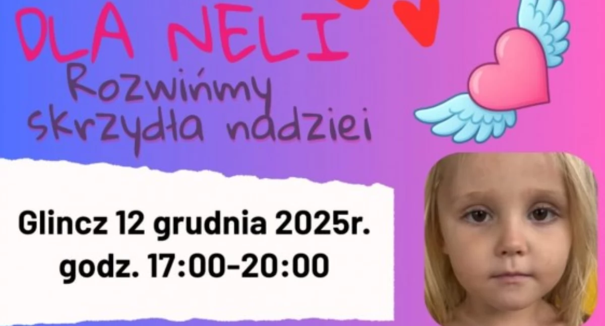 Licytacje, animacje i Dzień Dawcy Szpiku DKMS w Glinczu dla Nelki Mielewczyk