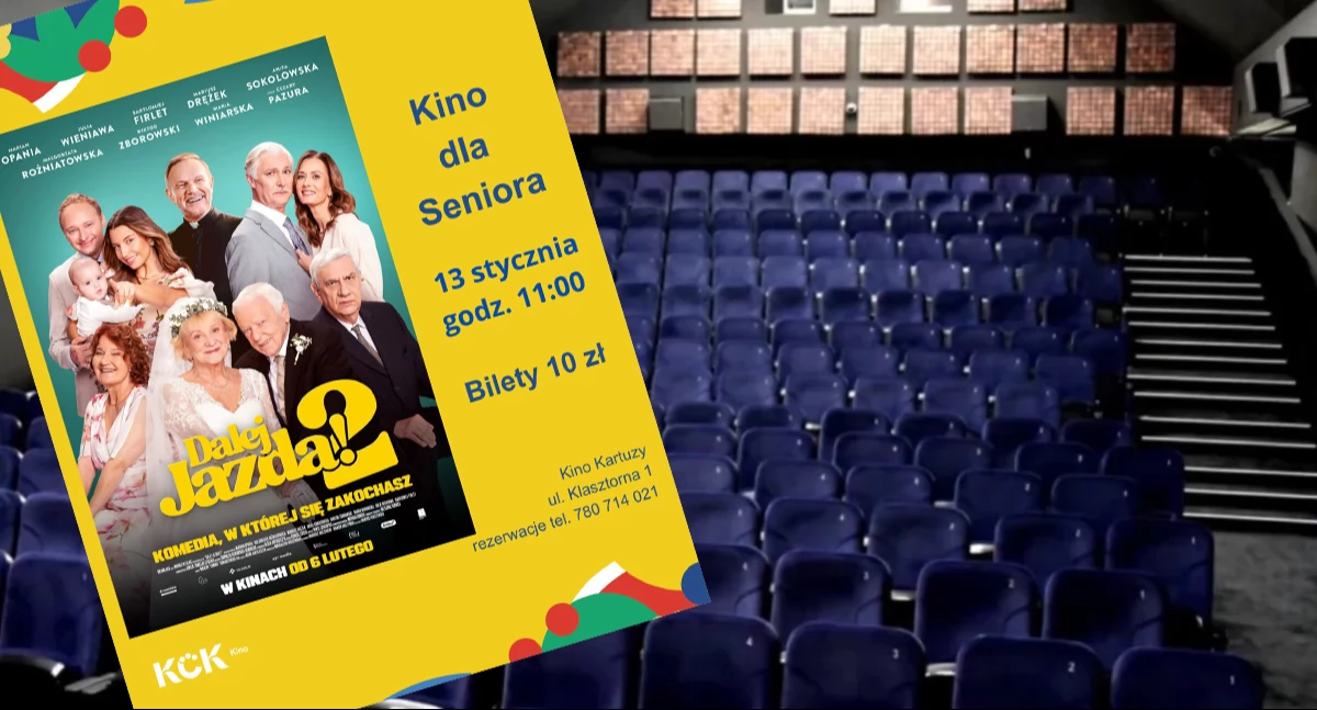 „Dalej jazda! 2” - filmowa uczta w kartuskim Kinie dla Seniora