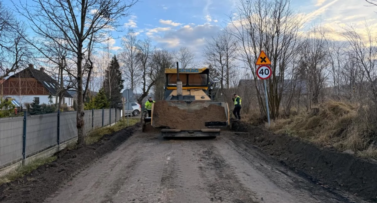 Trwają prace drogowe na ul. Gralathów w Sulminie