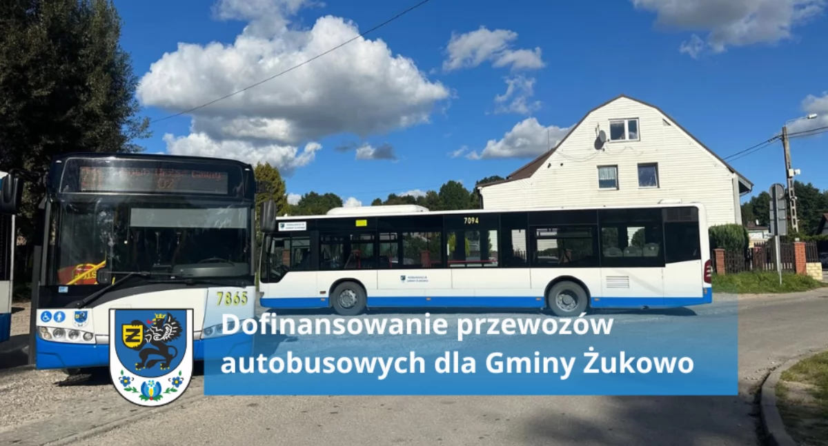 Połączenia autobusowe w gminie Żukowo z dofinansowaniem na 2026 rok