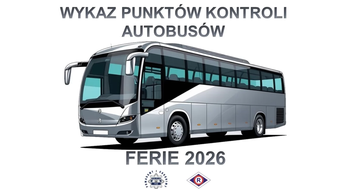 Policja skontroluje autokary przed feriami. Sprawdzą bezpieczeństwo dzieci i młodzieży