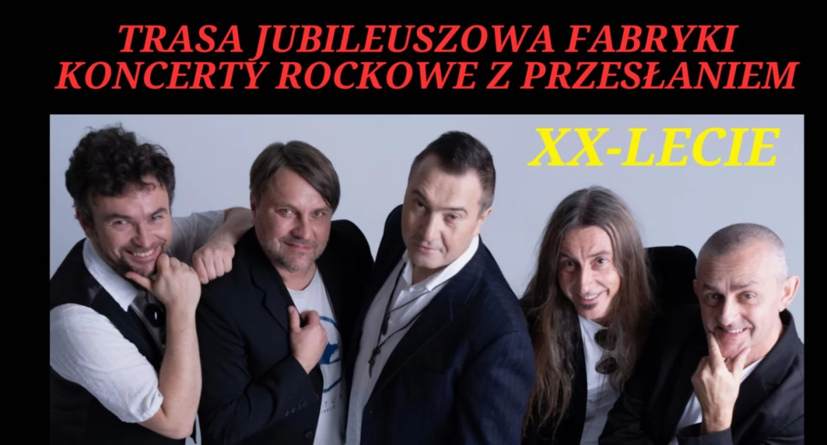 Koncert zespołu Fabryka. Gitarowe riffy i poetyckie teksty w Żukowie