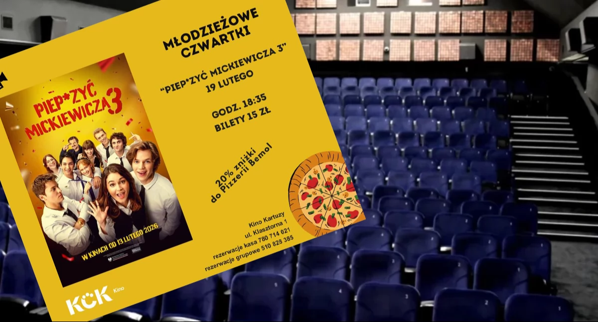 Młodzieżowe Czwartki. Kartuskie Centrum Kultury rusza z nowym cyklem filmowym