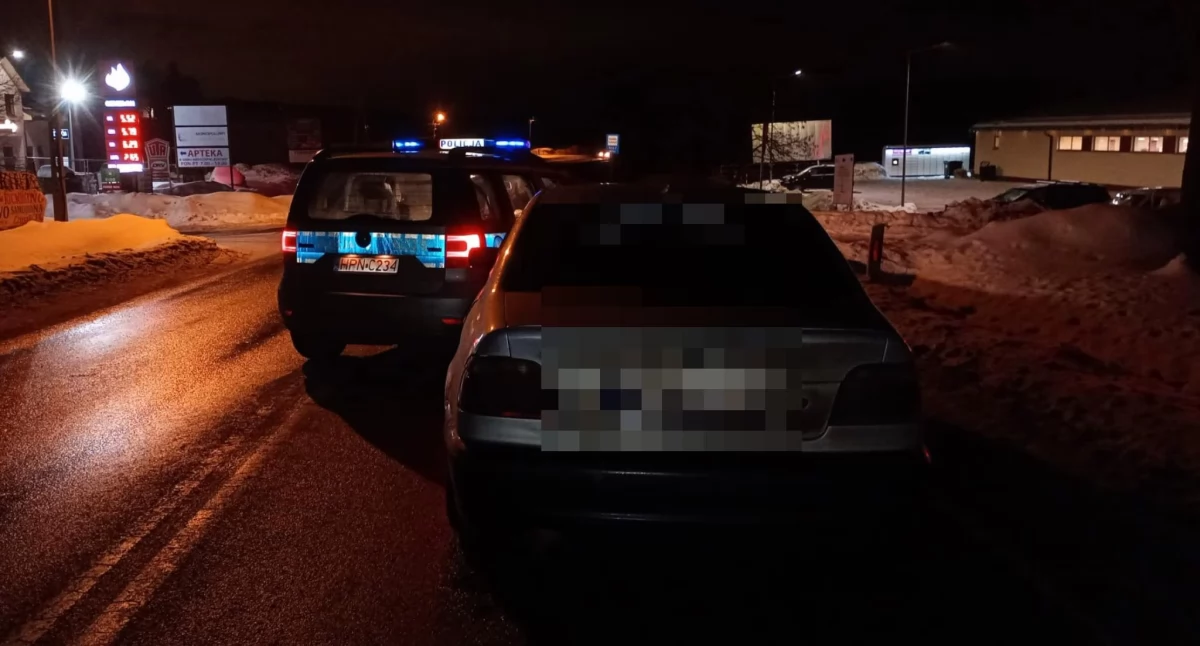 Odurzony bez prawa jazdy 25-latek uciekał przed policją BMW