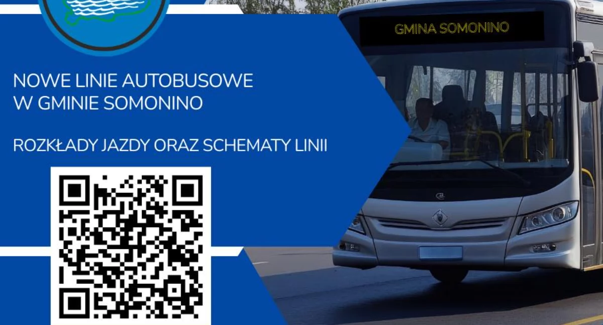 Nowe linie autobusowe w gminie Somonino już kursują. Mieszkańcy zyskali lepsze połączenia