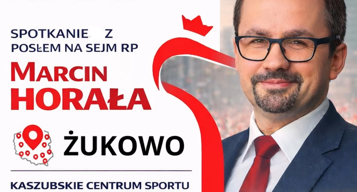Żukowo. Spotkanie z posłem Marcinem Horałą w ramach cyklu 