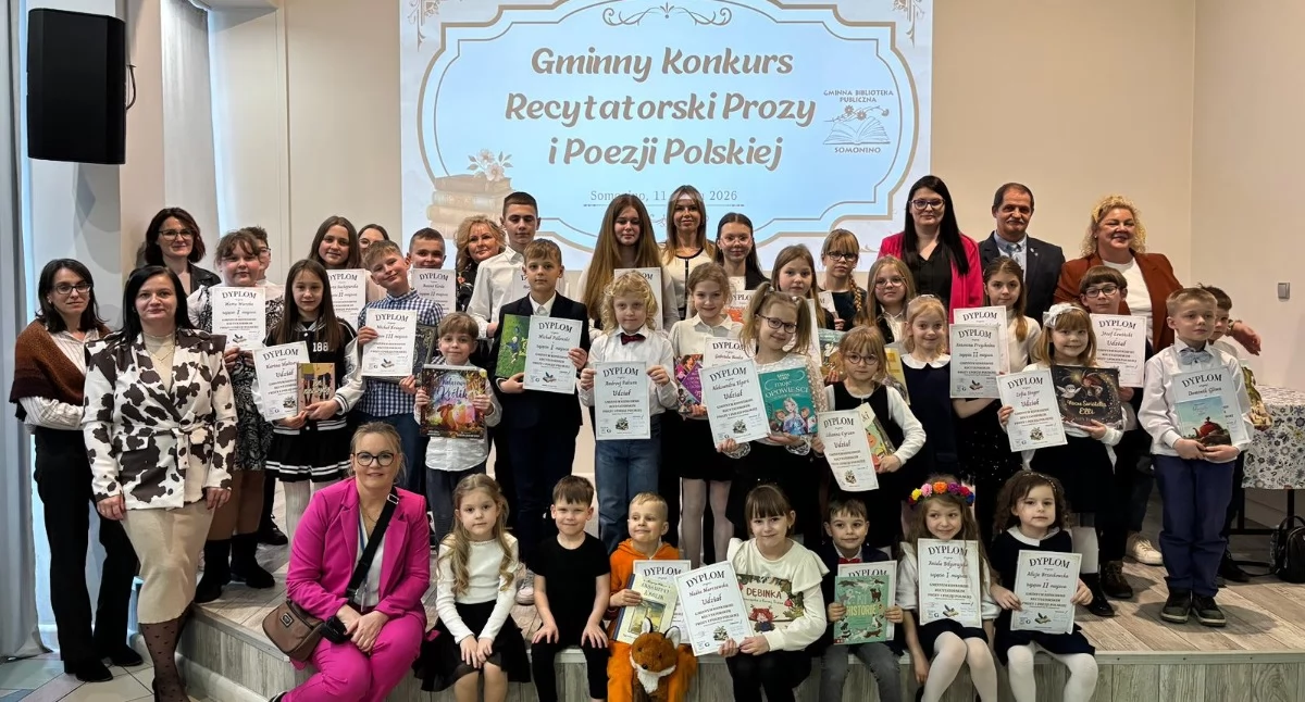Konkurs recytatorski w Somoninie. 32 uczestników zaprezentowało utwory polskich autorów