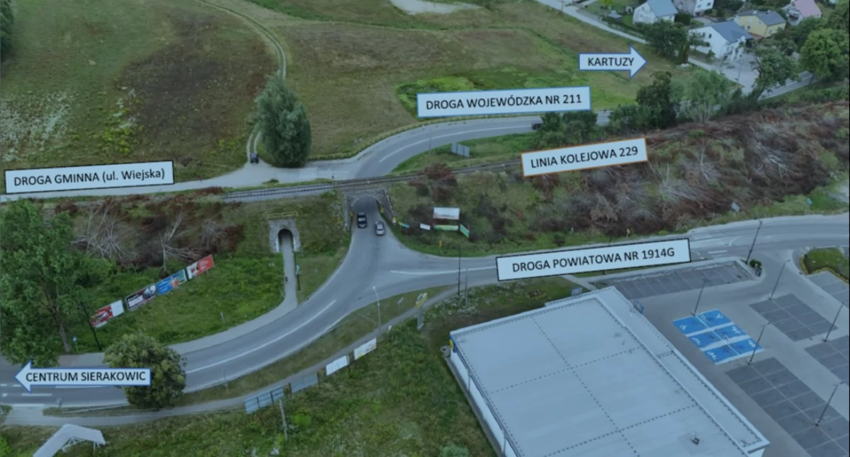 Dwa ronda zamiast korków i chaosu. Duża przebudowa skrzyżowania w Sierakowicach