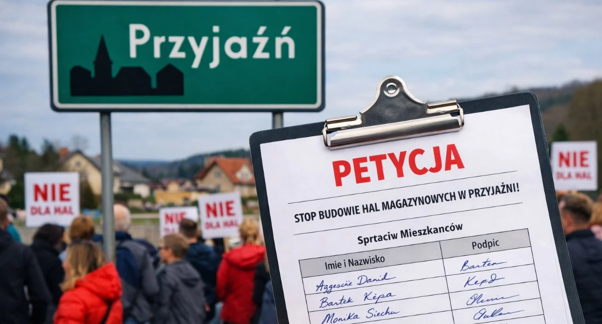 Mieszkańcy Przyjaźni mobilizują się przeciw budowie hal przemysłowych. „To walka o nasze bezpieczeństwo i przyszłość”