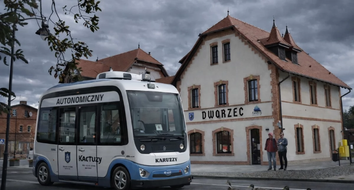 Kartuzy testują autobus bez kierowcy. Technologia wjechała na ulice miasta