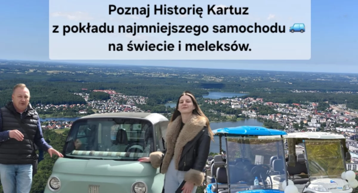 Meleksem i mini autem po Kartuzach! Wygraj przejażdżkę z nami!