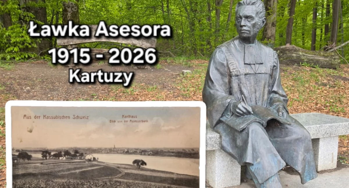 Ławka Asesora w Kartuzach - panorama, która zachwyca