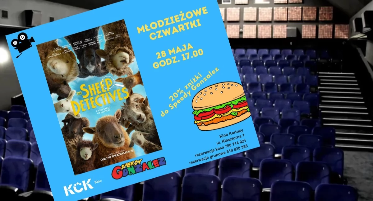Owcze śledztwo w Kinie Kartuzy. Kolejne spotkanie z cyklu „Młodzieżowe Czwartki”