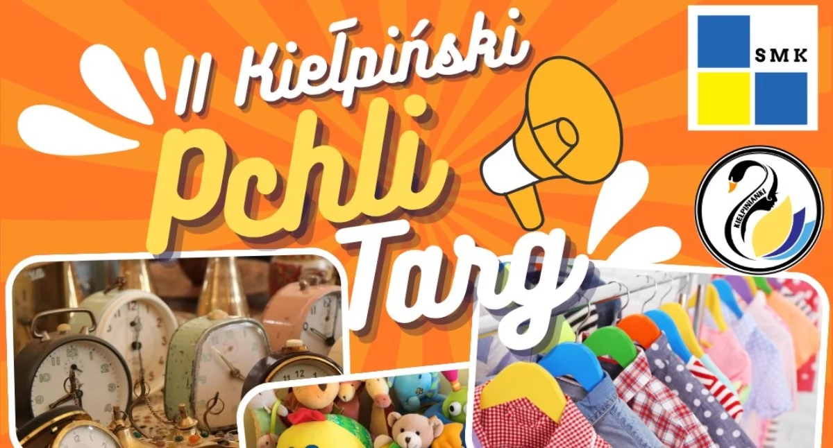  II Kiełpiński Pchli Targ. Ubrania, książki, zabawki i wiele więcej