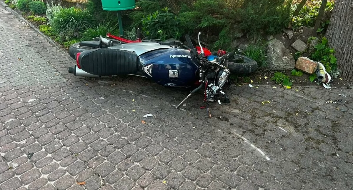 Wypadek motocyklisty w Goręczynie. Na miejscu lądował śmigłowiec LPR