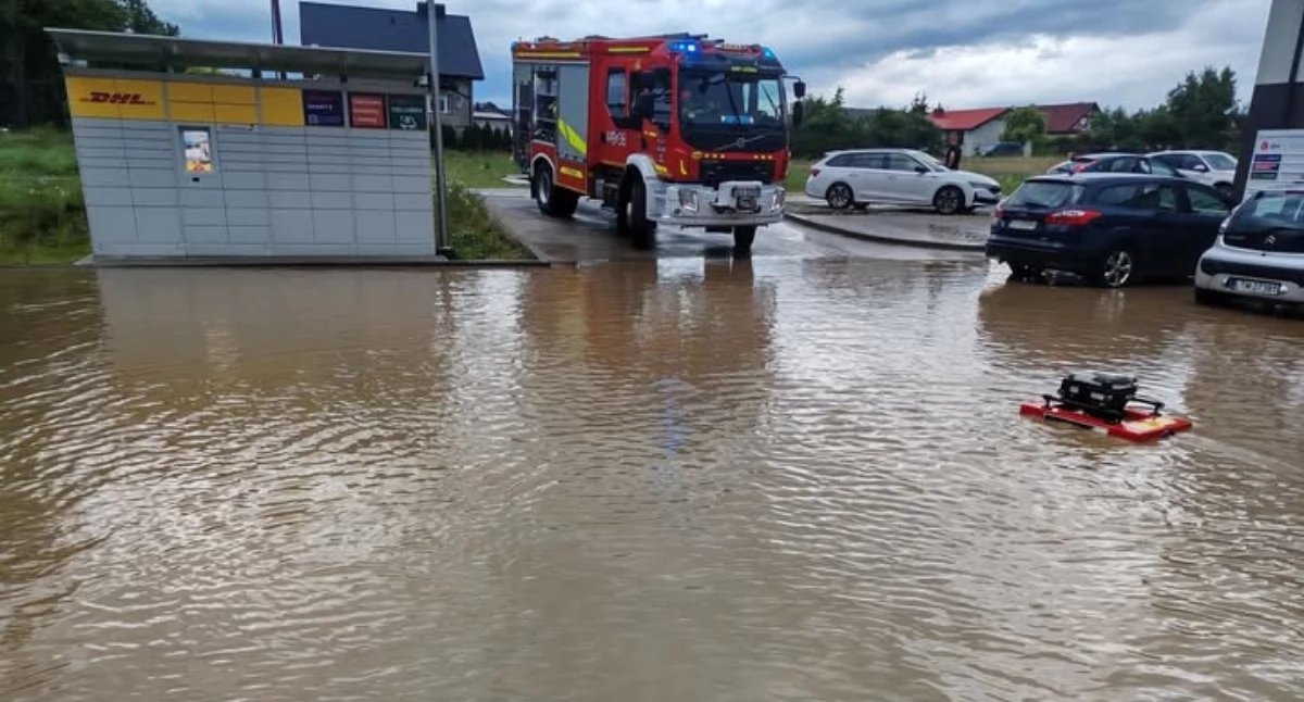 Kaszuby pod wodą po gwałtownych ulewach. Strażacy interweniowali już 40 razy