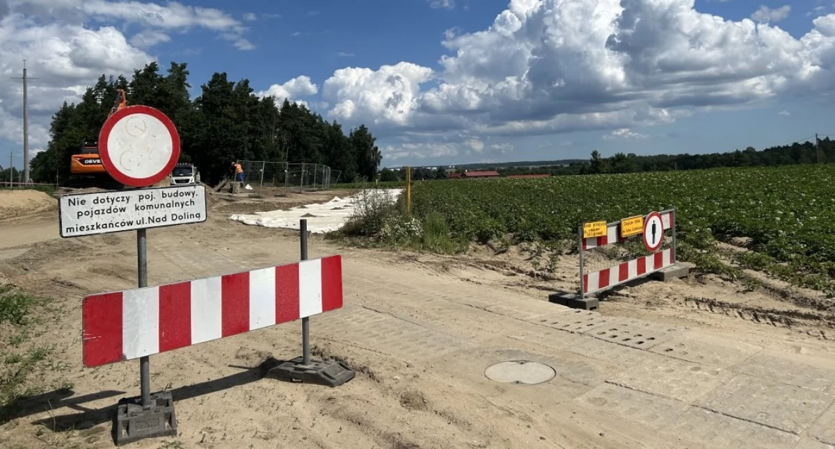 Trwa budowa wiaduktu w Baninie. Prace przebiegają zgodnie z harmonogramem