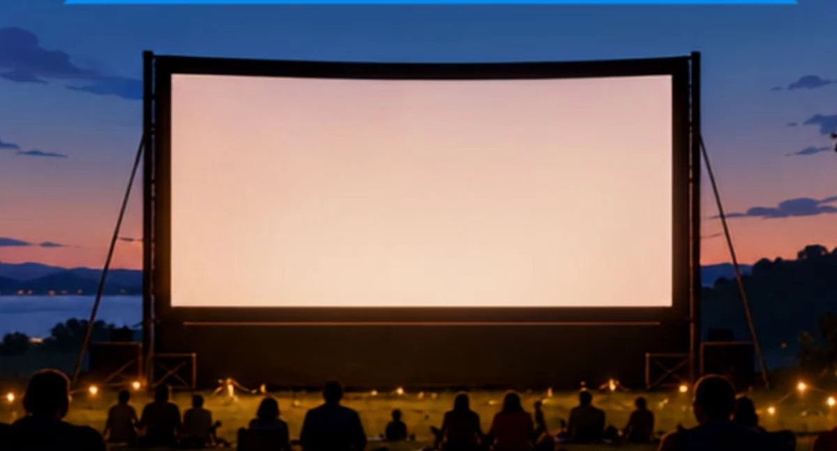 Kino pod chmurką w Ostrzycach. Na ekranie „Ostatni Wiking”