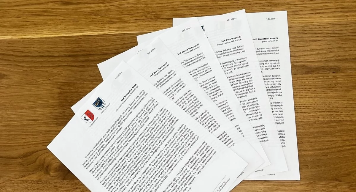 Pociągi dalekobieżne zatrzymają się w Żukowie? Samorządy wystosowały wspólny apel