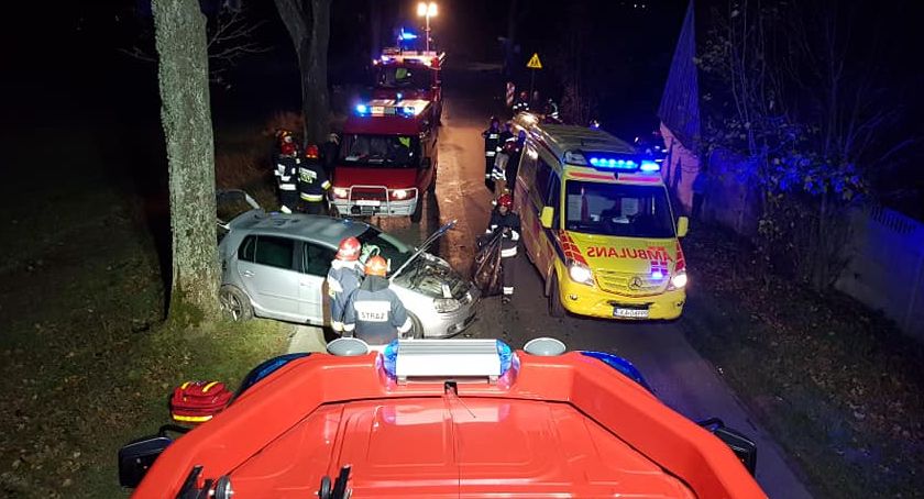 Wypadek w Załężu - trzy osoby w szpitalu. Sprawca pijany i na zakazie