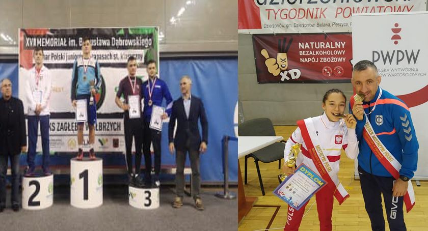 Aleksander Mielewczyk z Pucharem Polski juniorów w zapasach. Dominika Konkel mistrzynią Polski