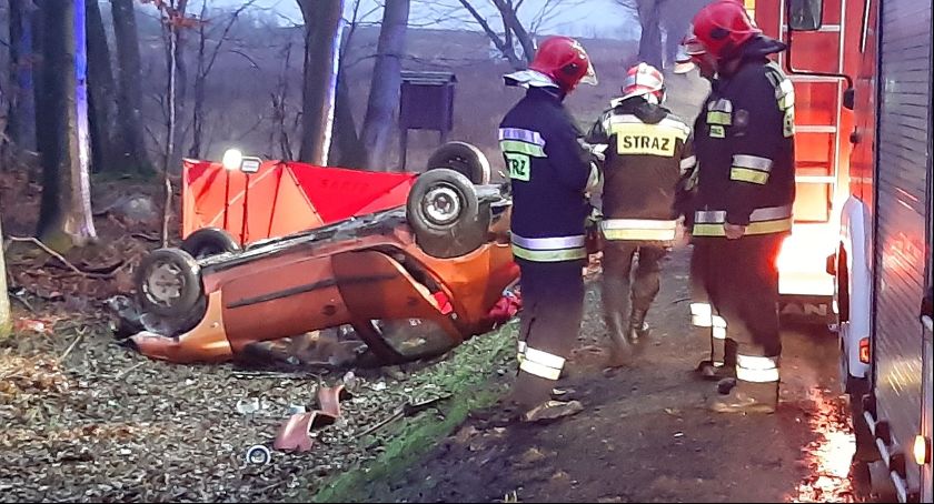 Wypadek w Babim Dole - jedna ofiara śmiertelna. Przez dzika?
