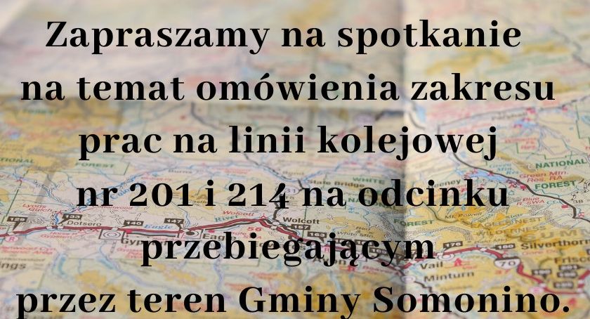 Somonino. Spotkanie informacyjne w sprawie prac na linii kolejowej 201 i 214 