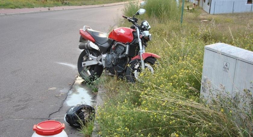 Dwa wypadki z udziałem motocyklistów