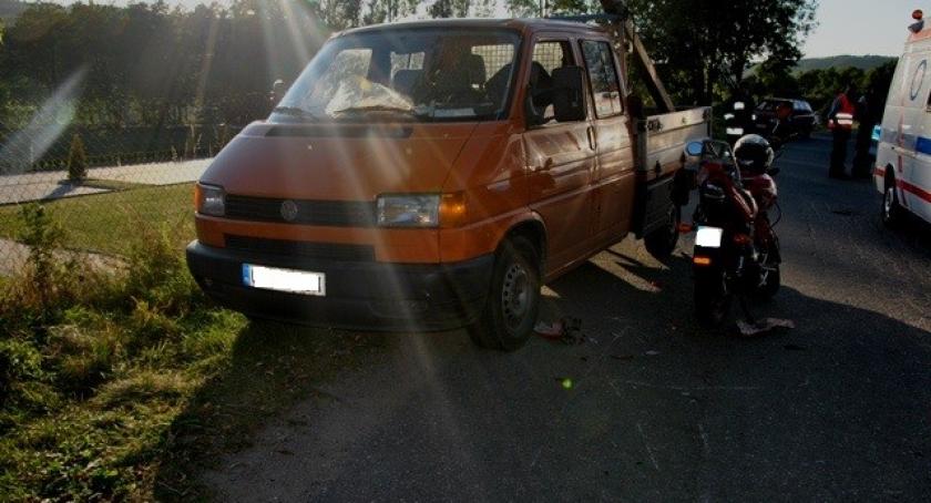 Ostrzyce. Zderzenie skutera z VW Transporterem