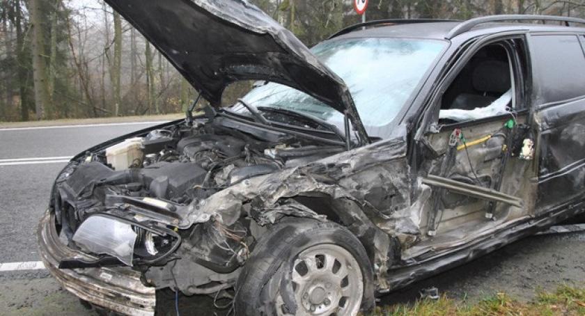 Wieżyca. Zderzenie czterech pojazdów na K20