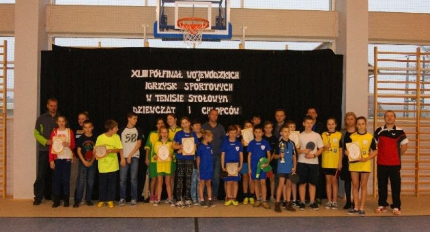 Kiełpino. Półfinał XLIII Wojewódzkich Igrzysk Sportowych w tenisie stołowym